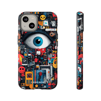 Digital Eye Blue iPhone 14 Case - Tough