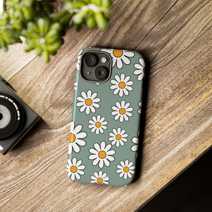 Daisies Dance Playfully - iPhone Case