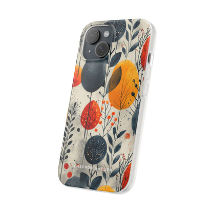 Vibrant Leaf Harmony iPhone 15 - Flexi Phone Case