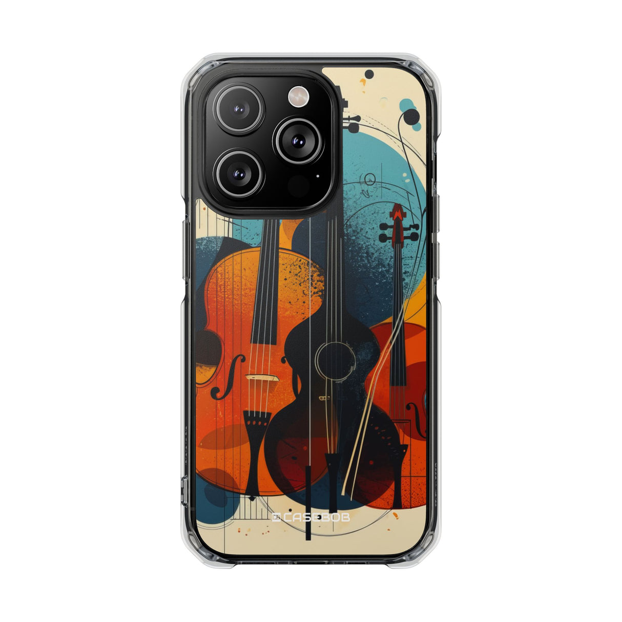 Musical Vortex - Phone Case for iPhone (Clear Impact - Magnetic)