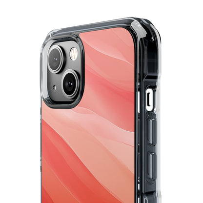 Flowing Coral Waves iPhone 14 - Impact Clear+