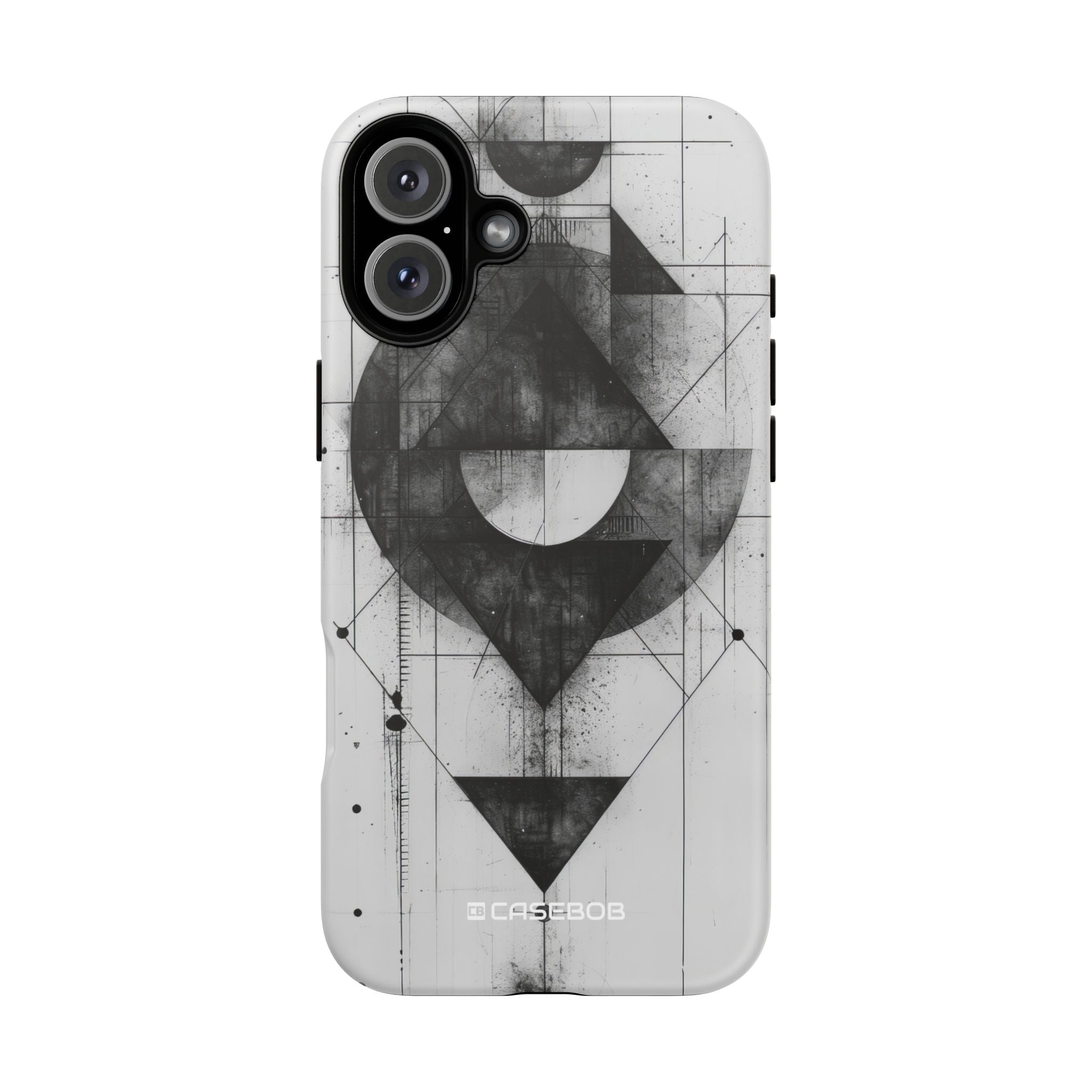 Geometric Monochrome Harmony - for iPhone 16