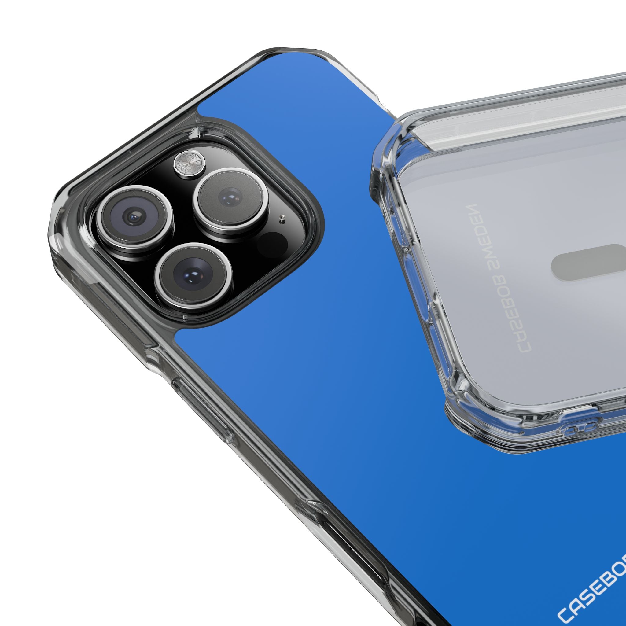 Bright Navy Blue - Clear Impact iPhone 16 Phone Case