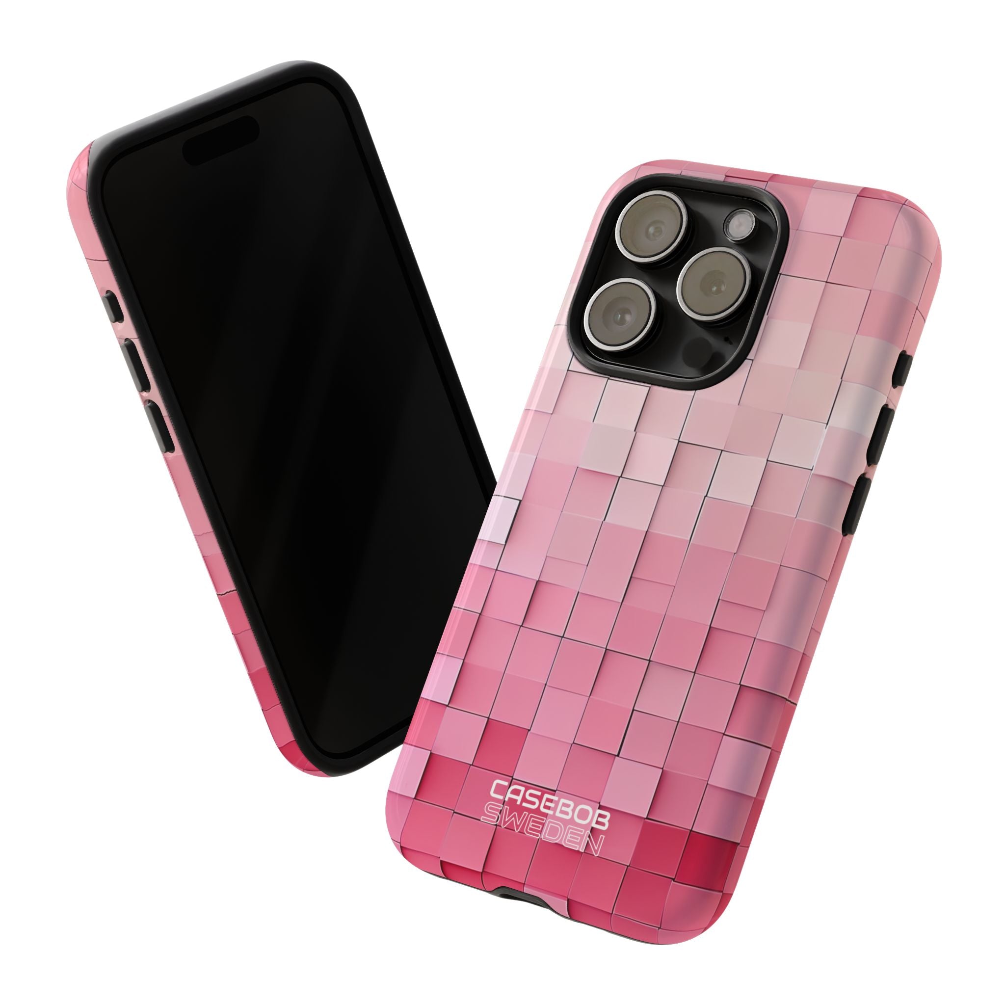 Bagliore a mosaico rosa iPhone 15 - Tough