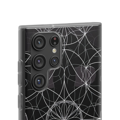 Radiant Petal Orbit Samsung S22 Ultra Case - Soft
