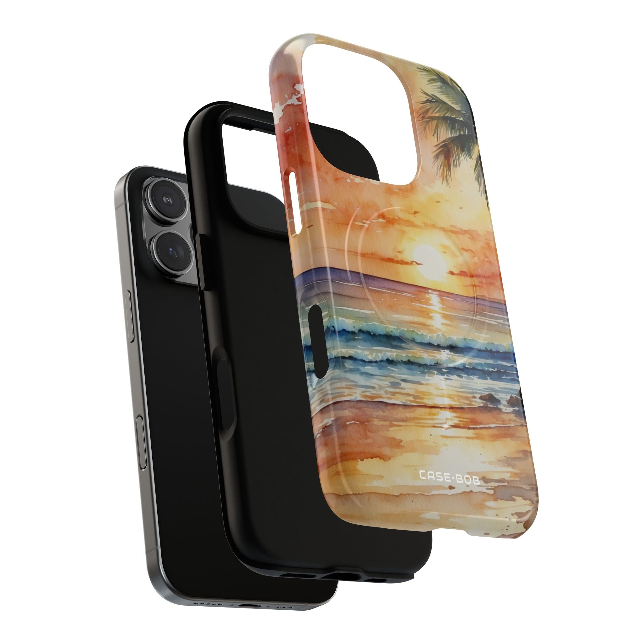 Sunset Palm iPhone 16 Pro Case - Tough+