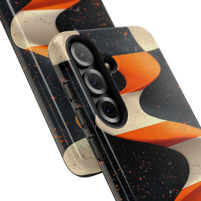 Orange Waves Flow - Samsung Case