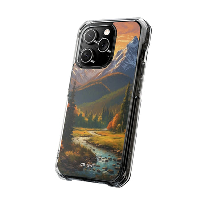 Mountain Reflections Glimmer iPhone Case - Impact