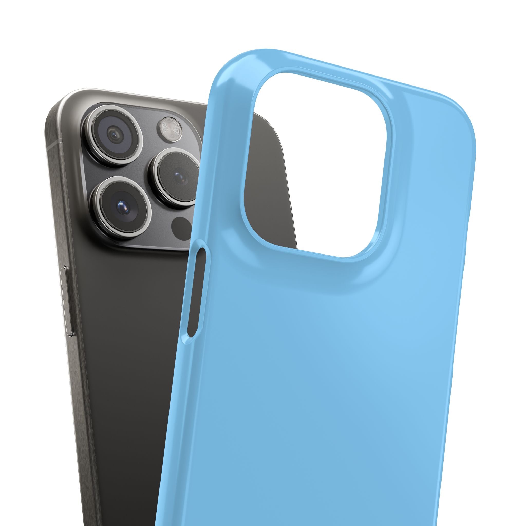 Light Sky Blue iPhone 15 - Slim Phone Case