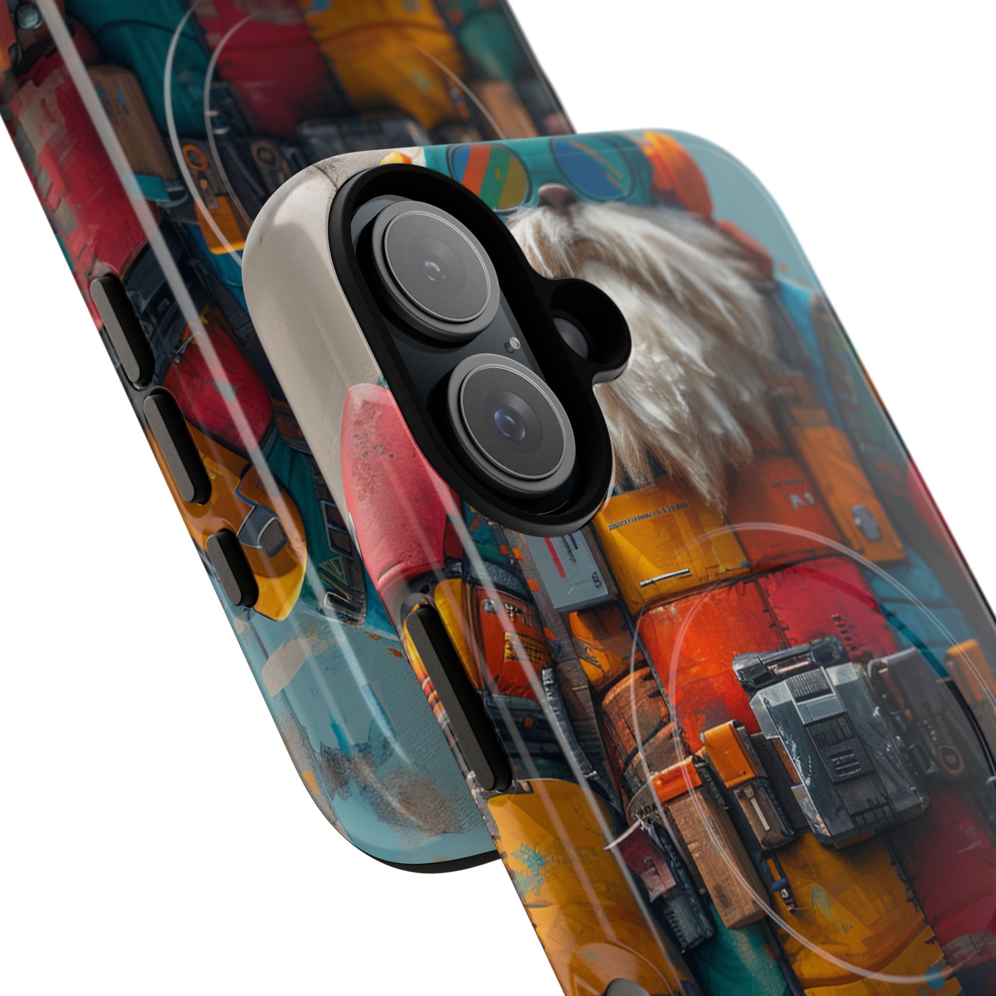 Whimsical Robot Wanderer iPhone 16 - Tough+
