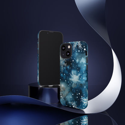 Winter Snowflakes Dance - iPhone Case