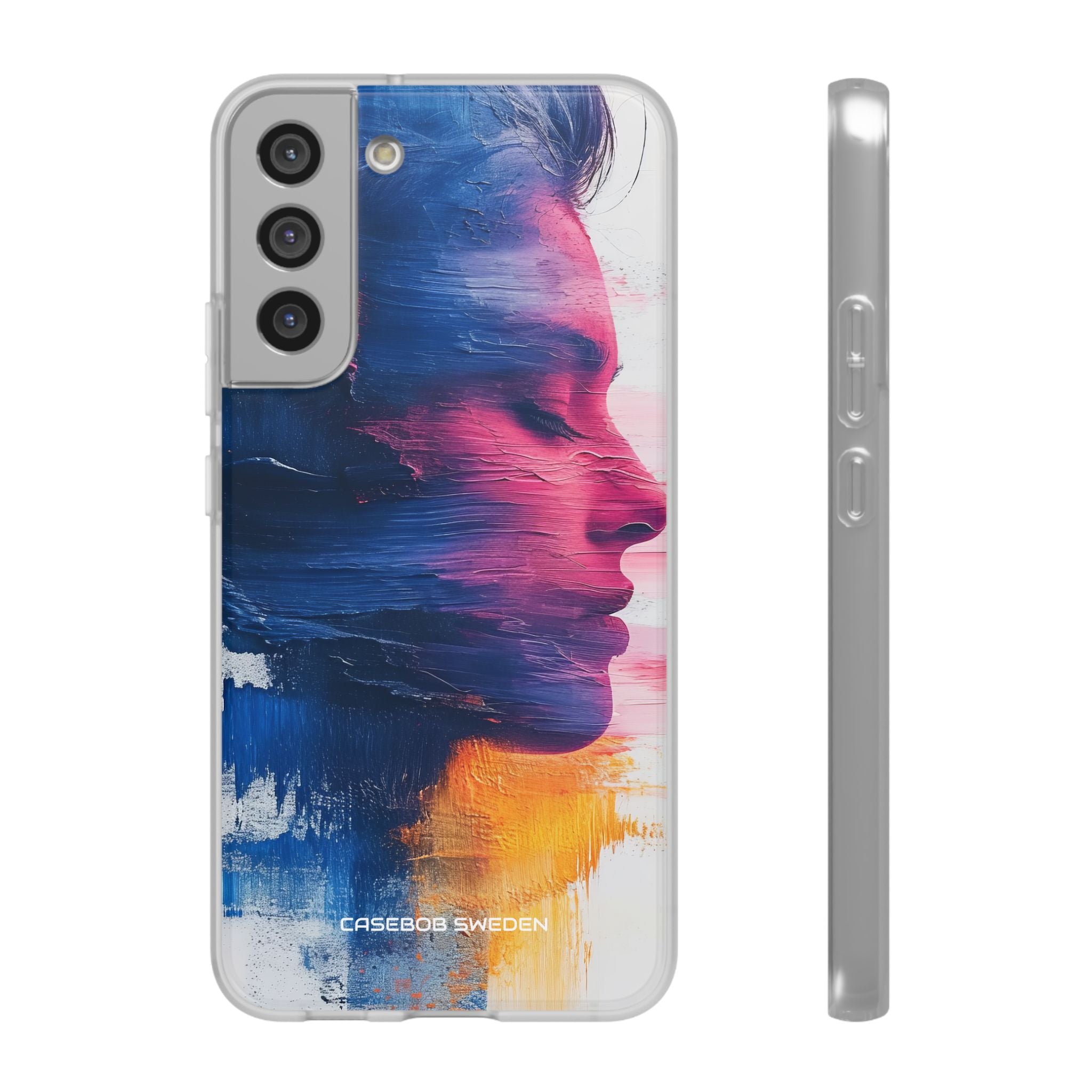 Blue Magenta Portrait - Flexi Samsung S22 Phone Case