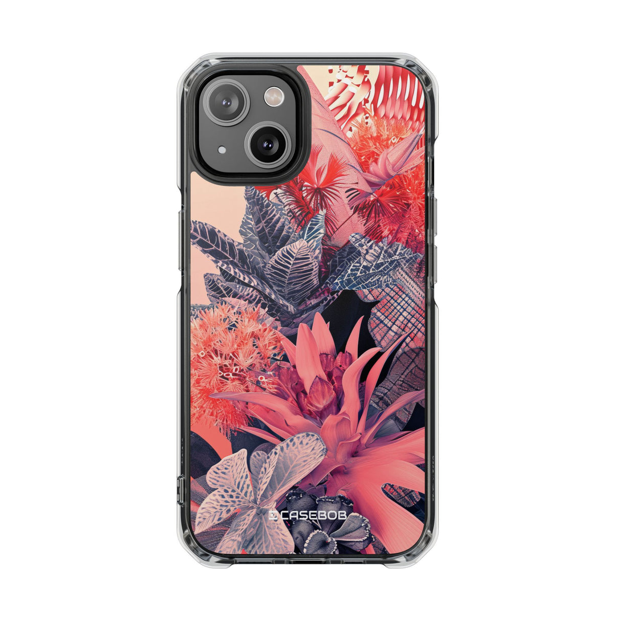 Living Coral Design | Handyhülle für iPhone (Clear Impact Case – magnetisch) 