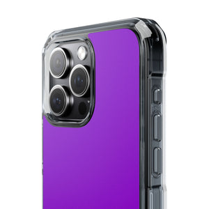 Dunkelviolett | Handyhülle für iPhone (Clear Impact Case - Magnetisch)