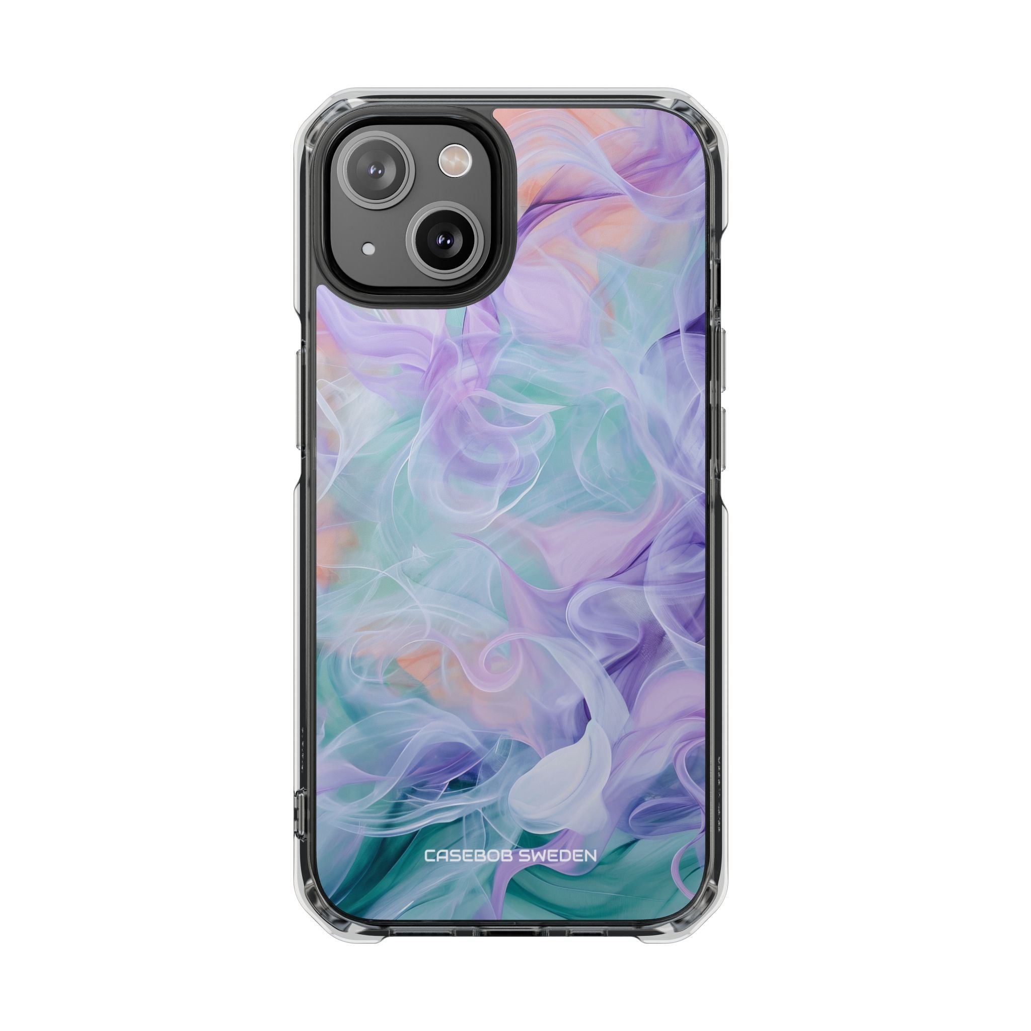 Purple Peach Whirl - Clear Impact iPhone 14 Phone Case