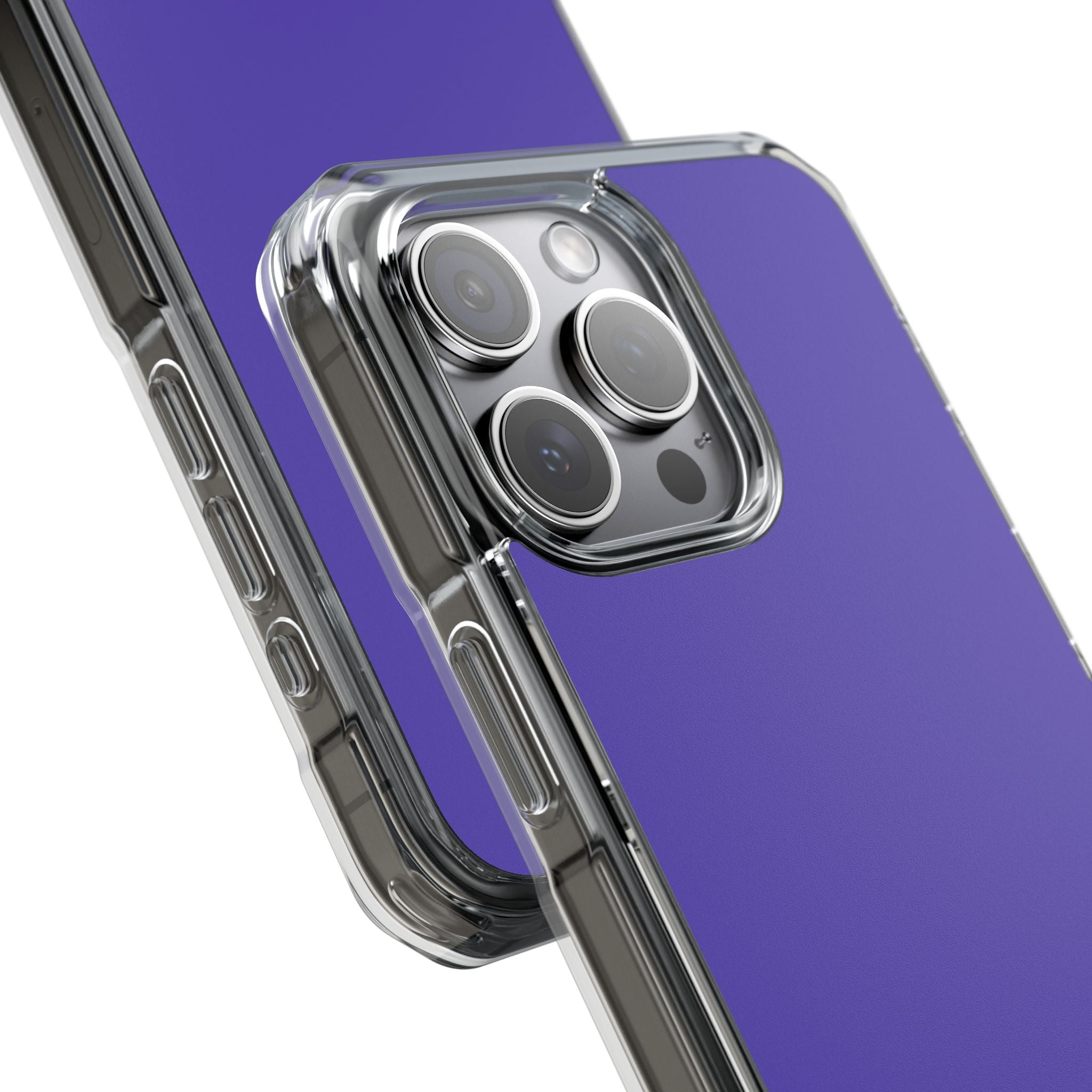 Plump Purple - Clear Impact Case for iPhone