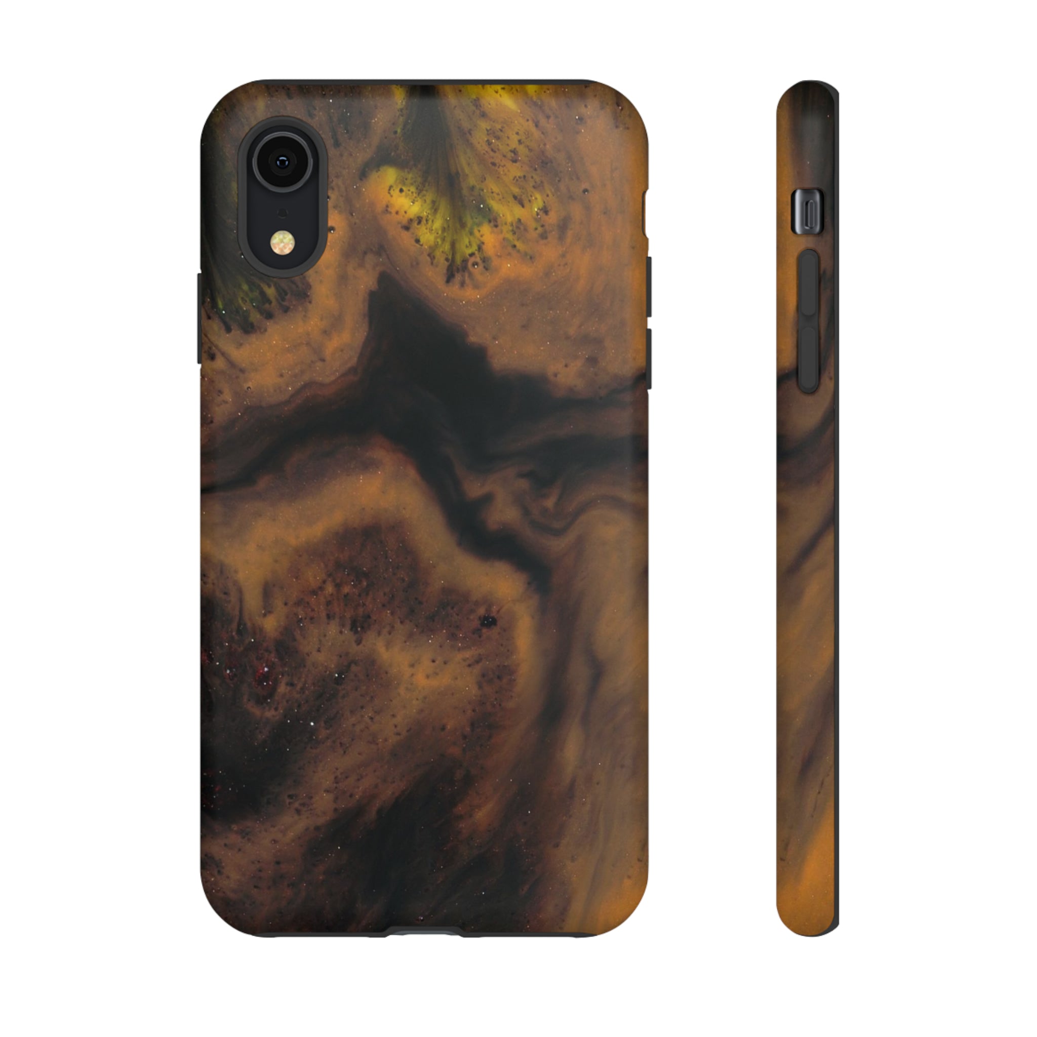 Brown Earth Ink Art - Protective Phone Case