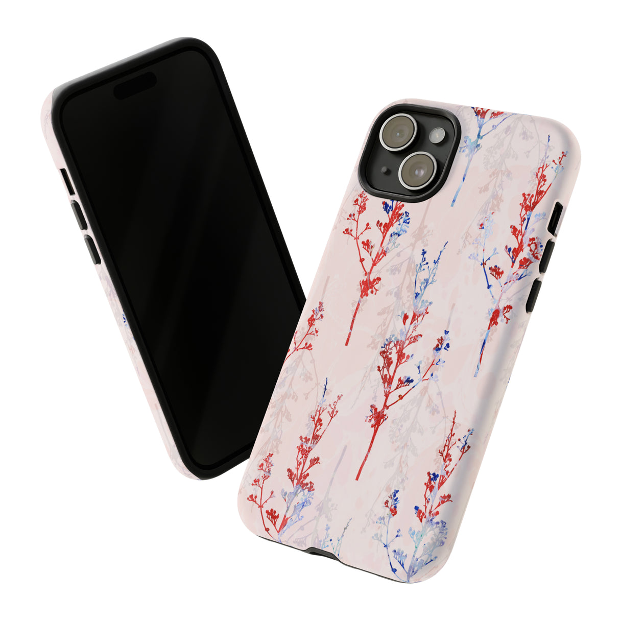 Pink Vintage Flowers - Protective Phone Case