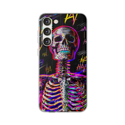 Neon Skeleton Laugh Samsung S23 Plus Case - Soft