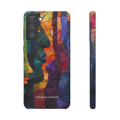 Harmonized Faces and Nature Fusion Samsung S21 - Slim Phone Case