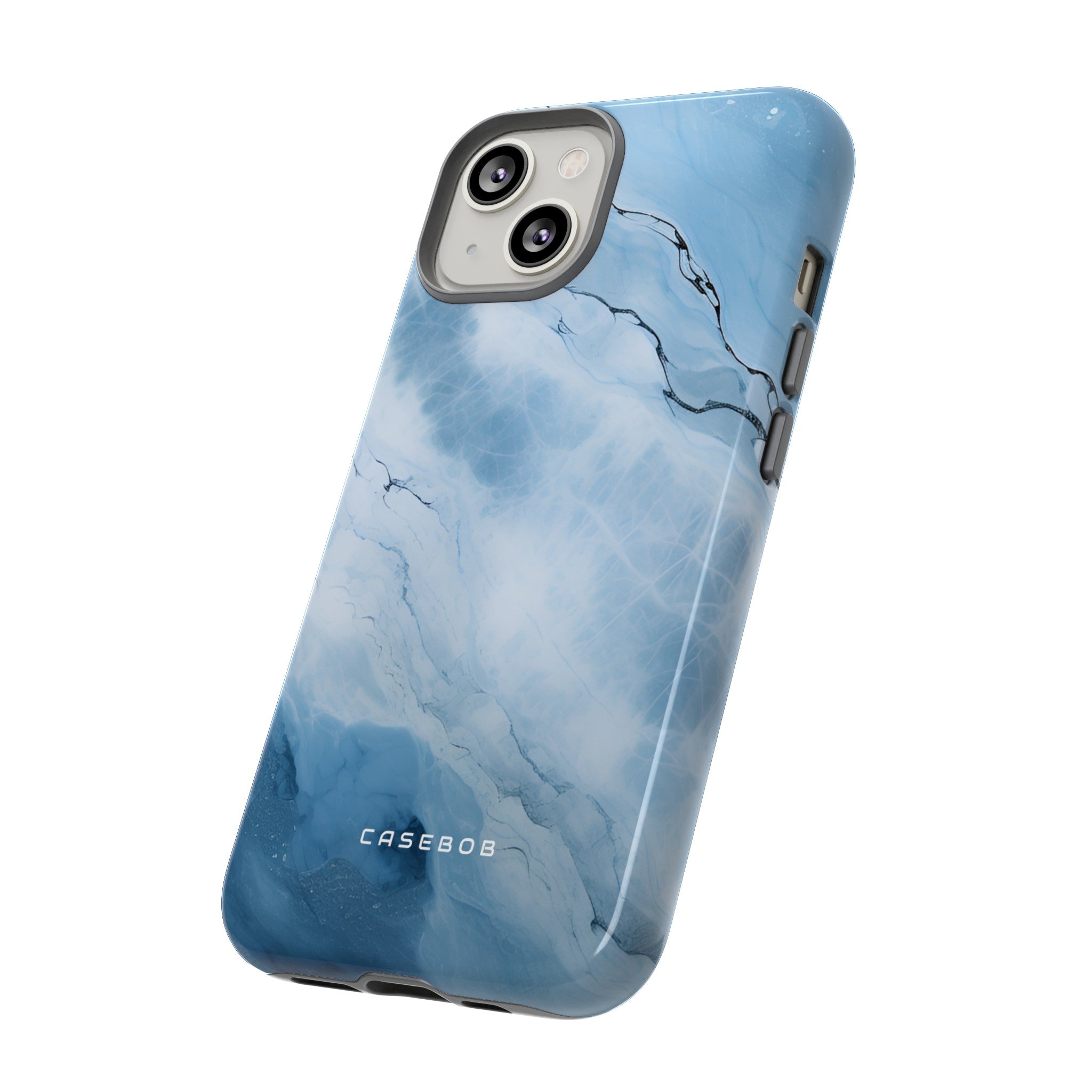 Light Navy Marble - Protective Phone Case