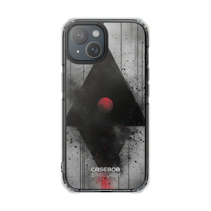 Crimson Core Geometry iPhone 15 - Impact Clear+