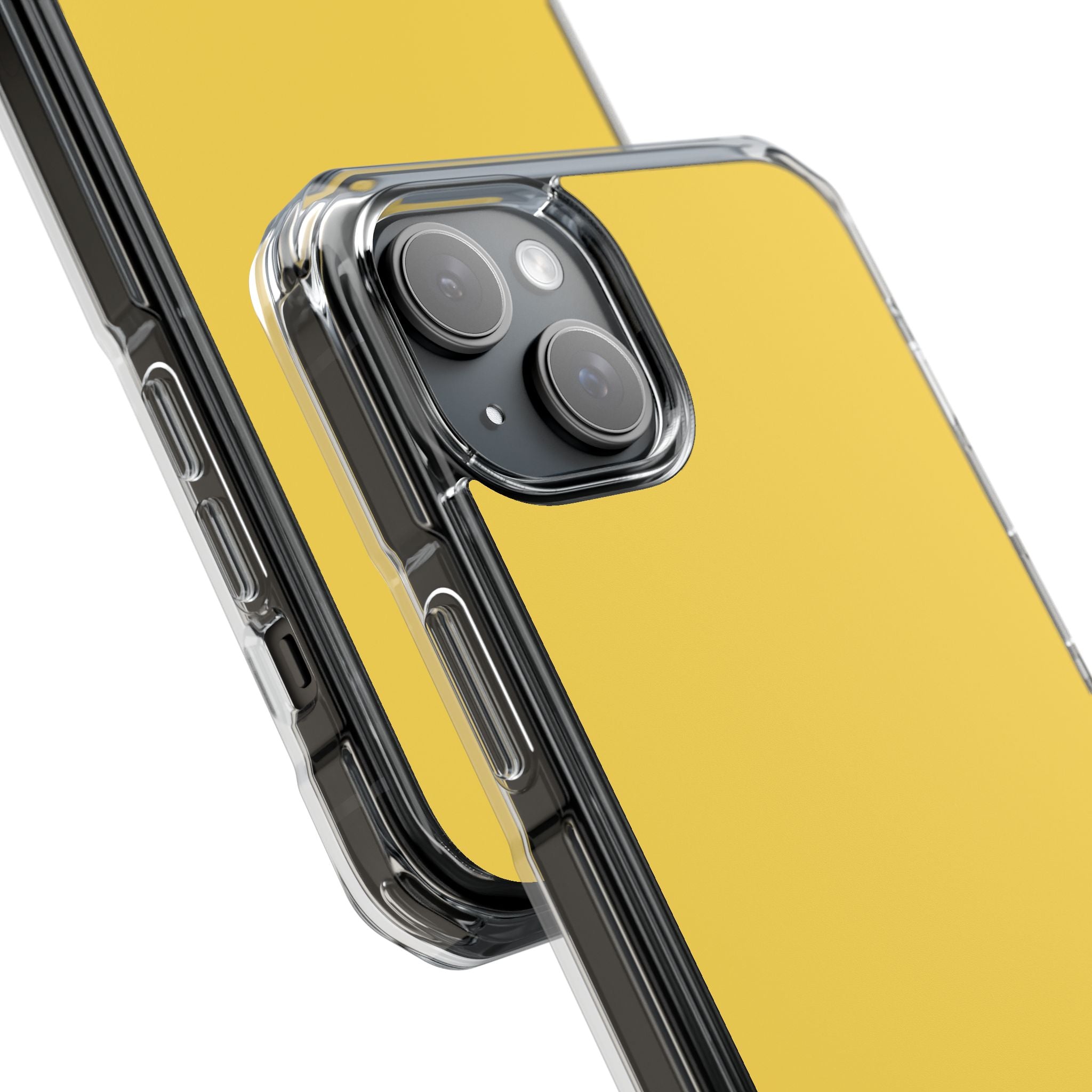 Mustard Yellow - Clear Impact iPhone 15 Phone Case