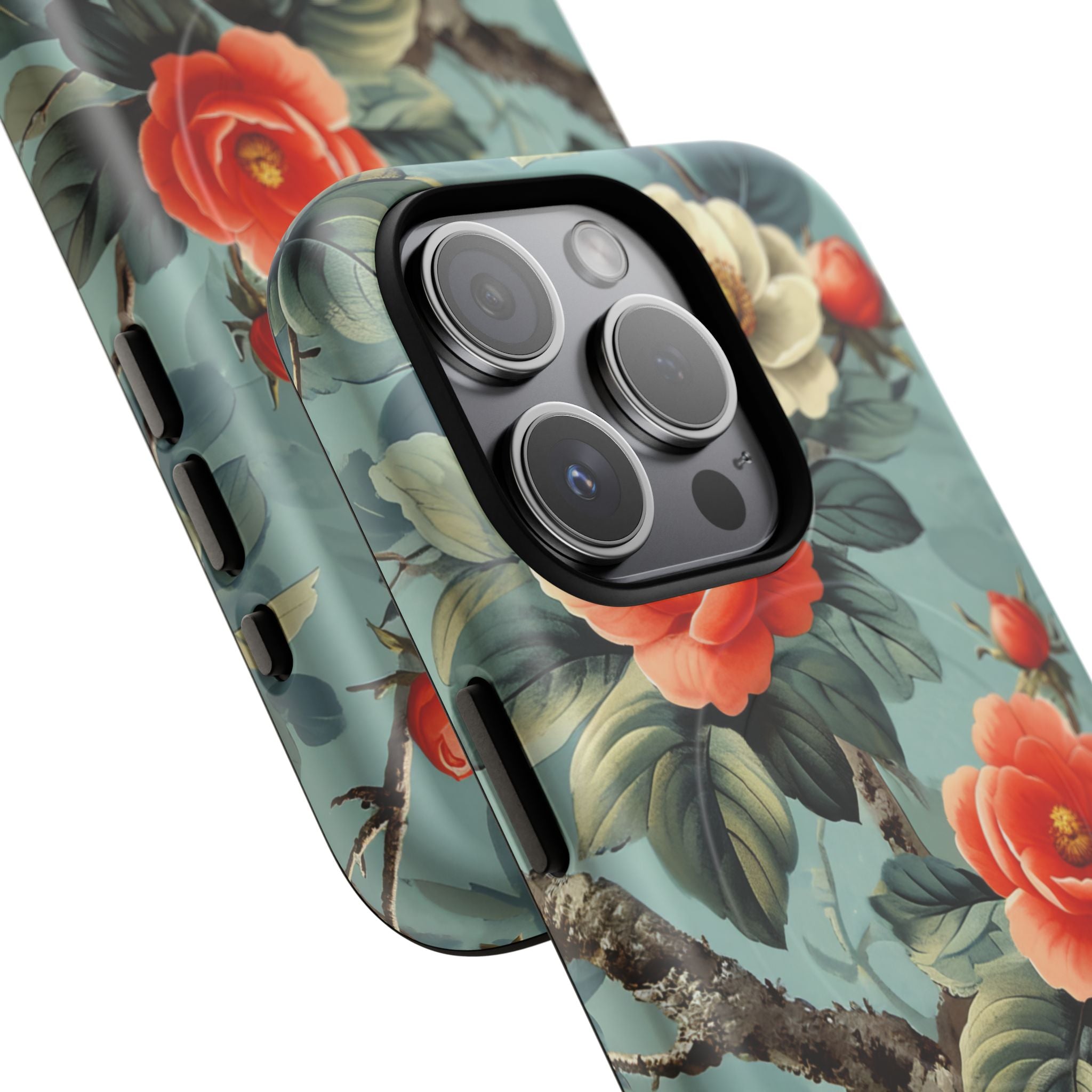 Vintage Floral Romance iPhone 15 | Tough+ Phone Case