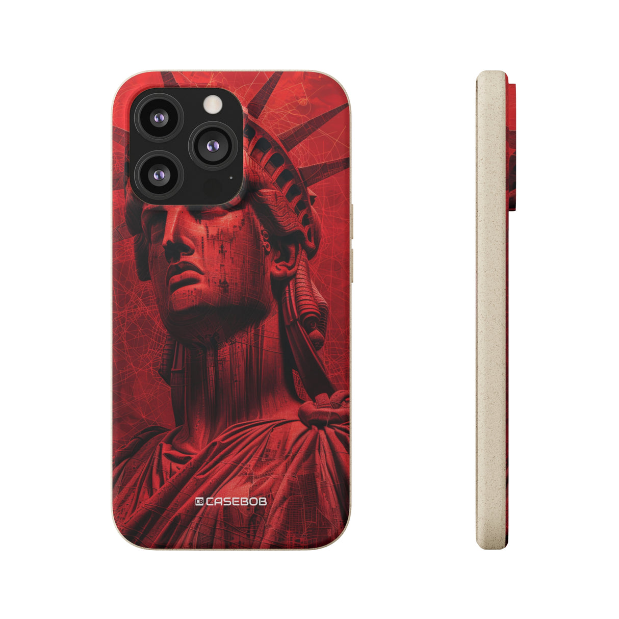 Red Liberty Revolution | Biodegradable Phone Case