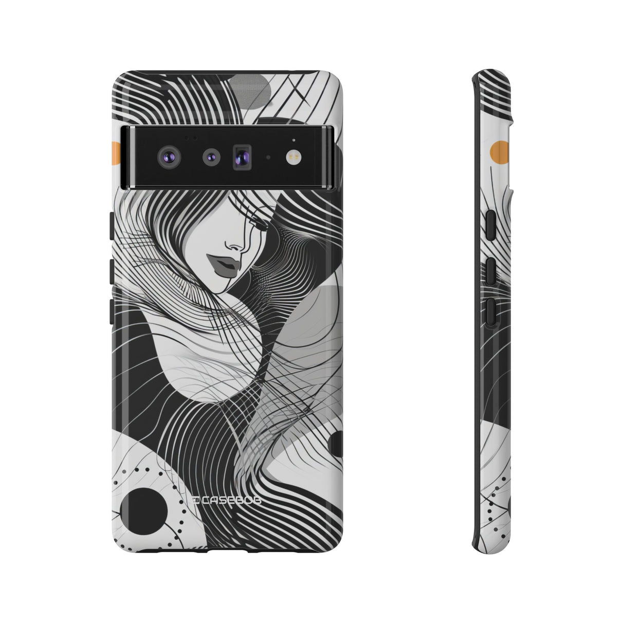 Fluid Noir Rhythm | Protective Phone Case for Google Pixel