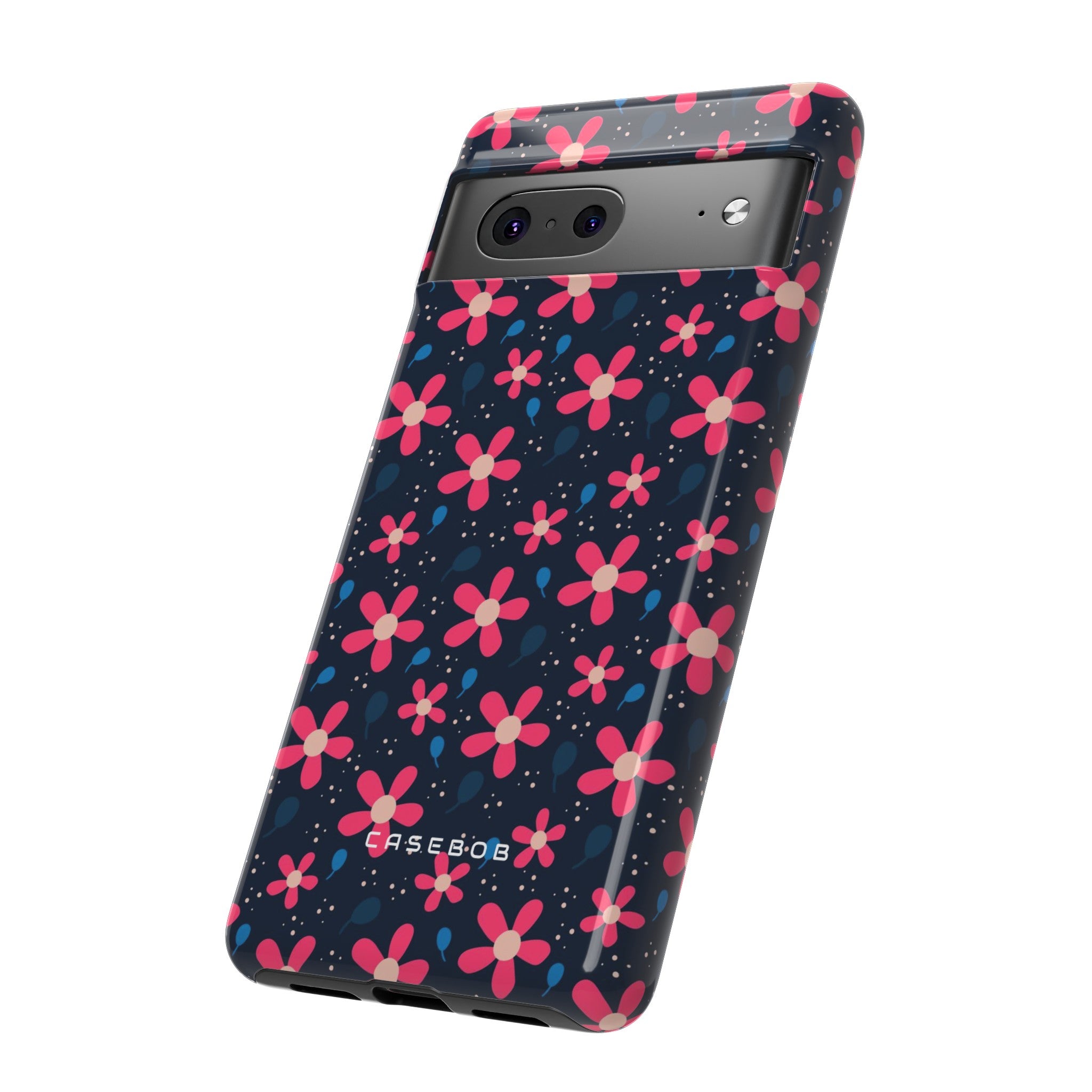 Pink Flower Pattern - Protective Phone Case