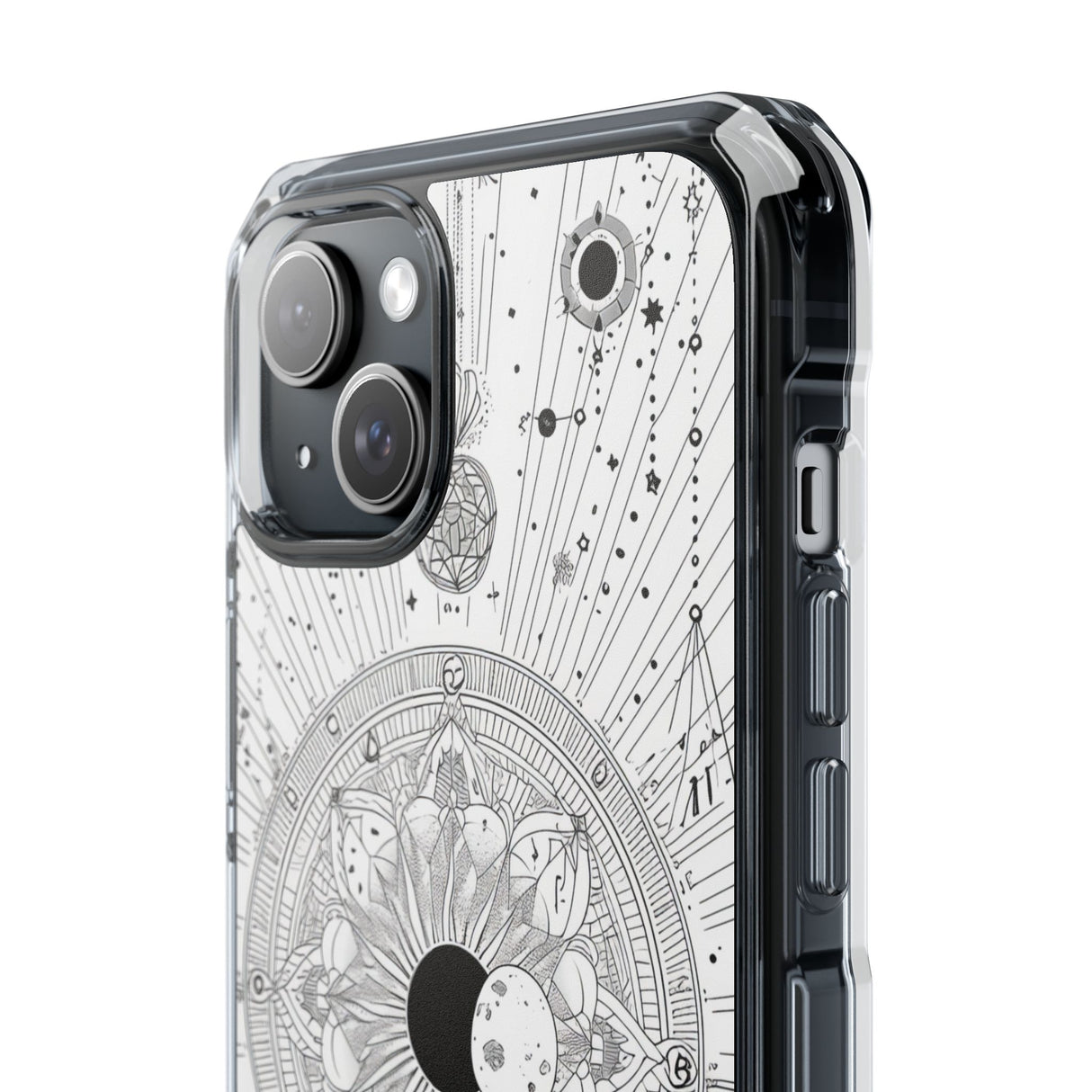 Celestial Mandala Mystique - Phone Case for iPhone (Clear Impact - Magnetic)