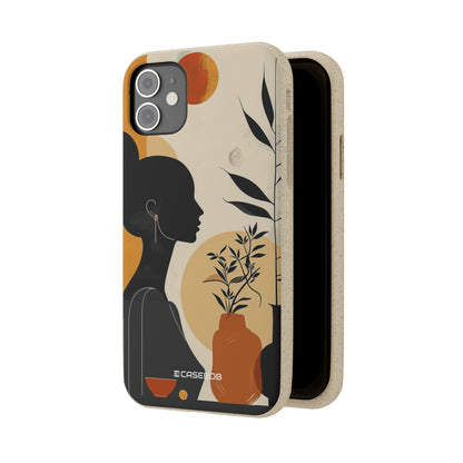 Modern Silhouette Tranquility | Biodegradable Phone Case