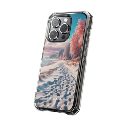 Snowy Footprints iPhone 15 Pro Case - Impact