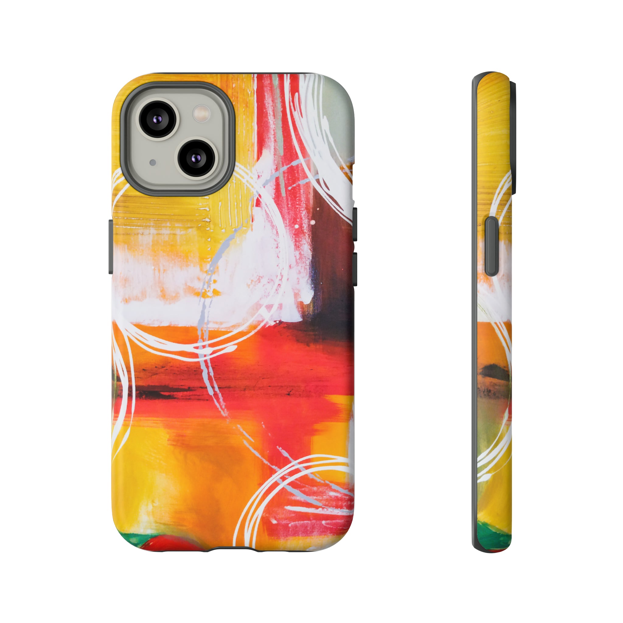 Abstract Yellow - Protective Phone Case