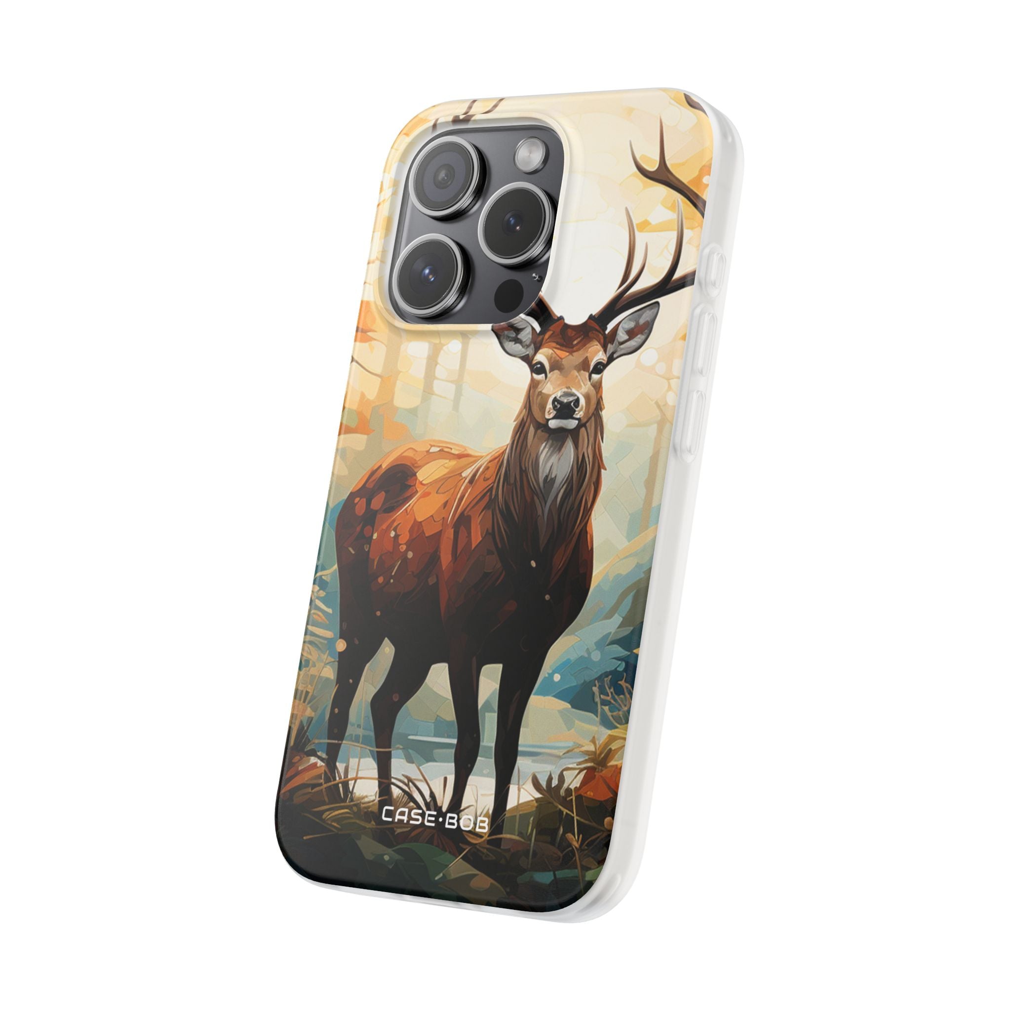 Glowing Stag iPhone 15 Pro Case - Soft