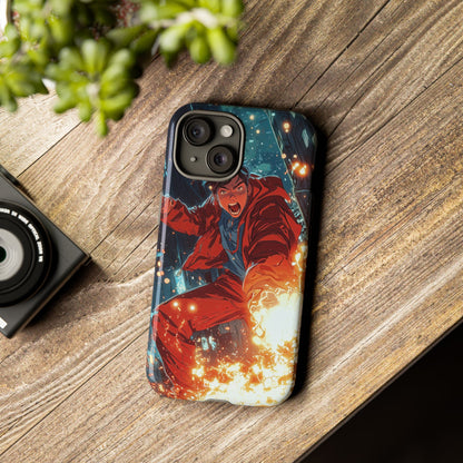 Flames Ignite Action - iPhone Case