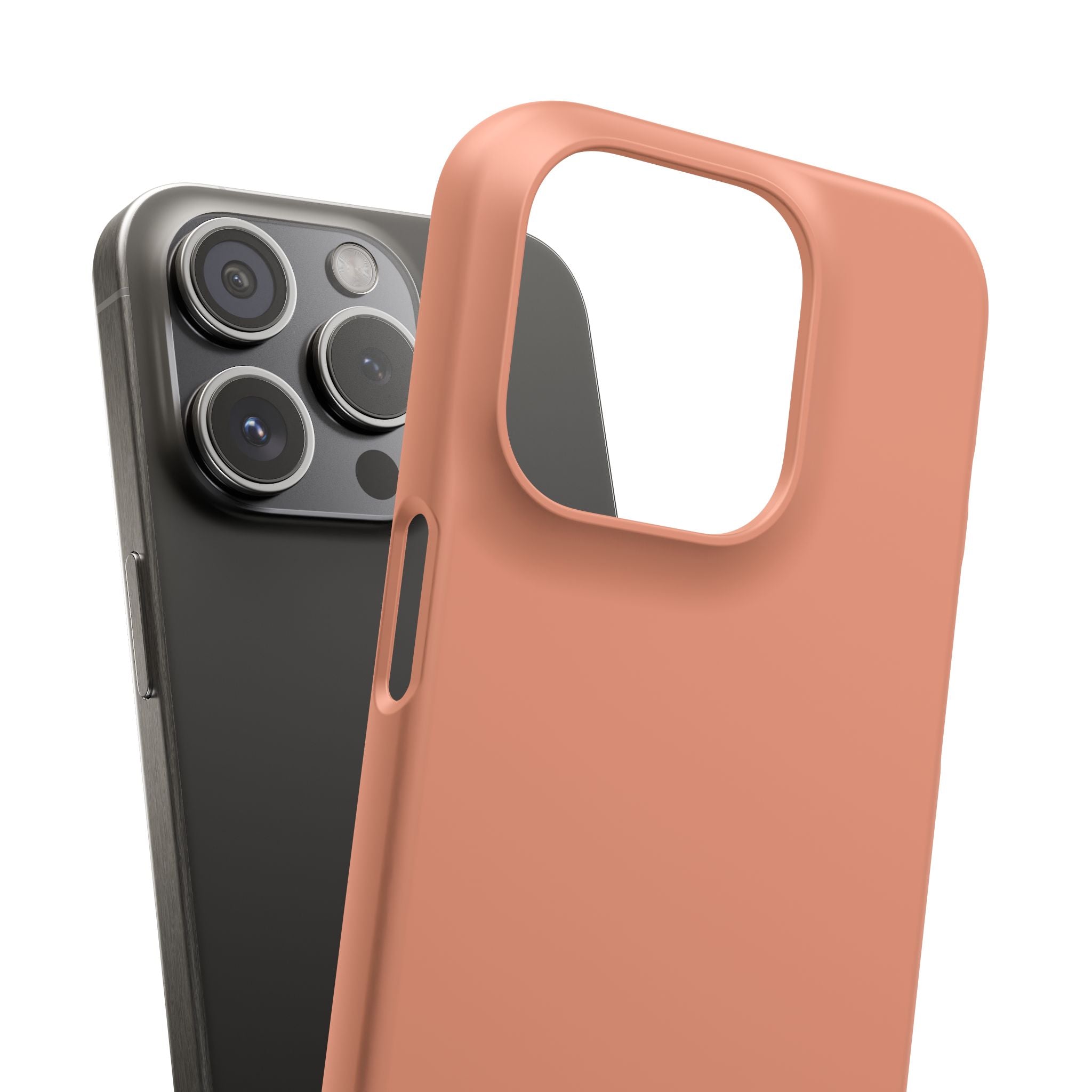 Dark Salmon iPhone 15 - Slim Phone Case