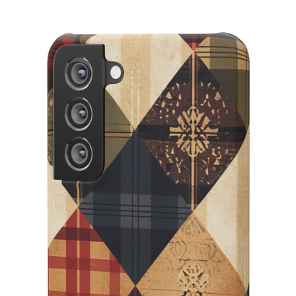 Rustic Geometric Patchwork Harmony Samsung S21 - Slim Phone Case