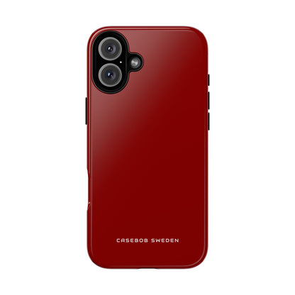 Dark Red iPhone 16 - Tough Phone Case