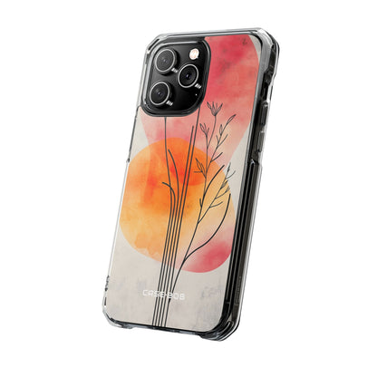 Curved Stem Sunset iPhone 14 Pro Max Case - Impact