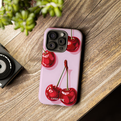 Glossy Cherry Burst iPhone 15 Pro Case - Tough