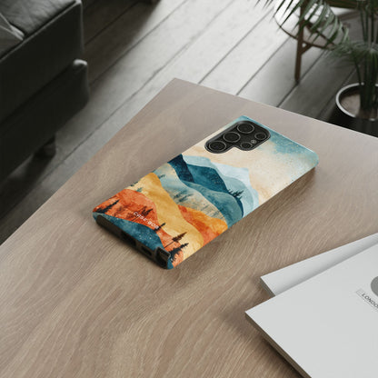 Moonlit Mountains Samsung S22 Ultra Case - Tough