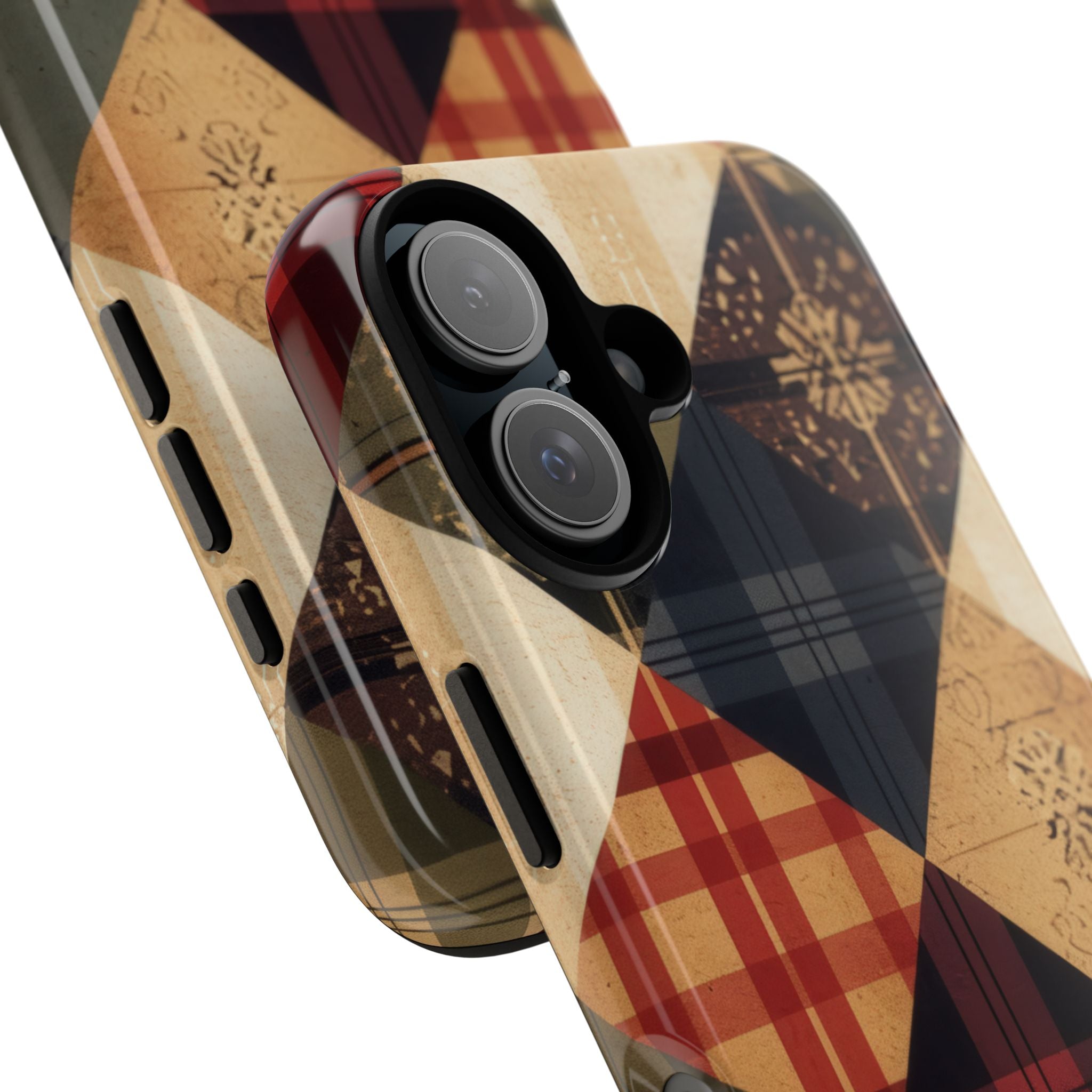 Rustic Quilt Charm iPhone 16 - Tough