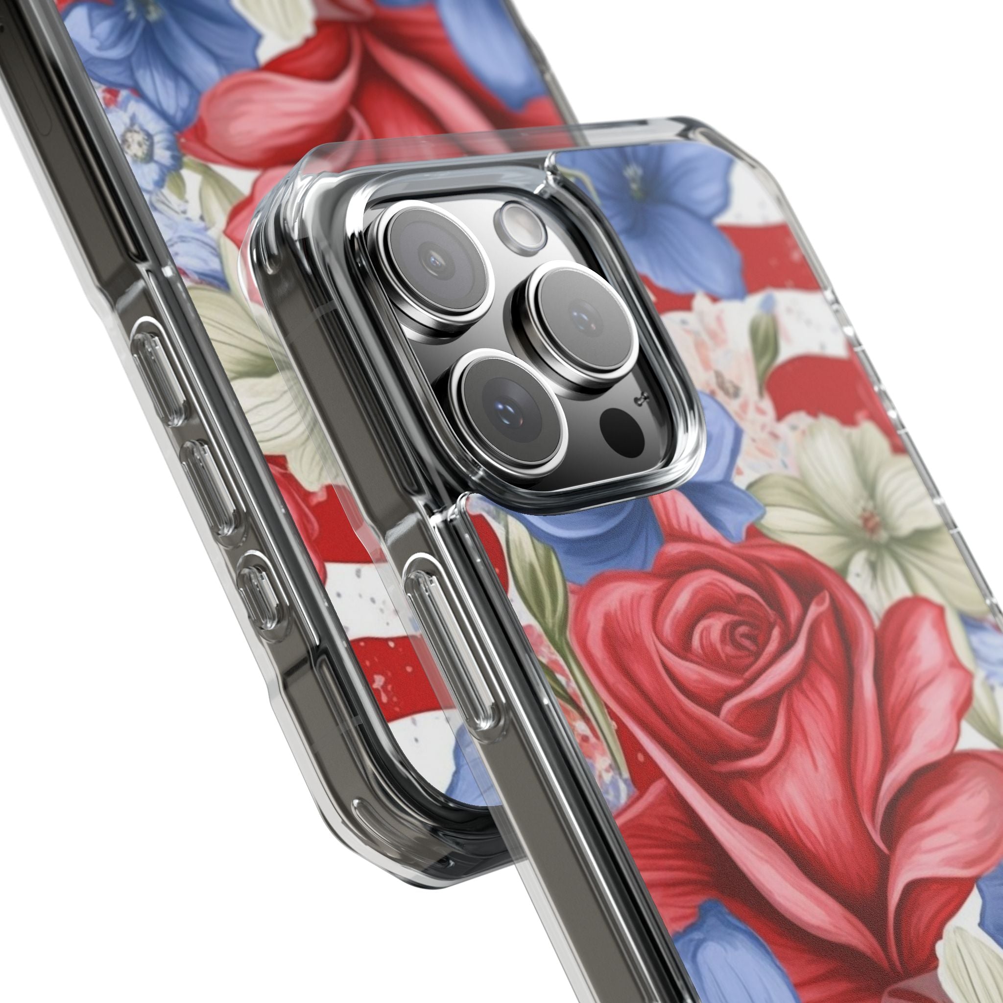 Roses Embrace Stripes iPhone Case - Impact