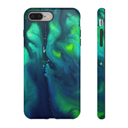 Northen Light Ink Art iPhone Case (Protective) iPhone 8 Plus Glossy Phone Case