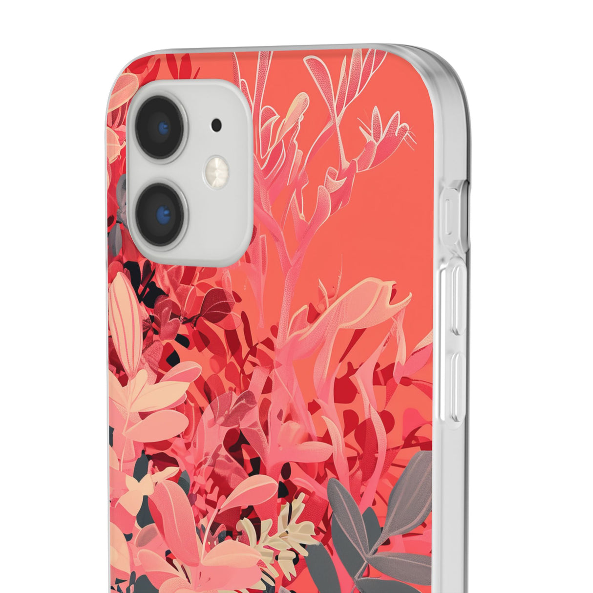 Living Coral Design | Handyhülle für iPhone (Flexible Hülle) 