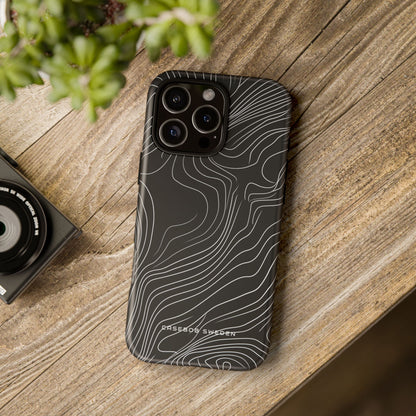 Contour Waveform Flow iPhone 16 - Tough Phone Case