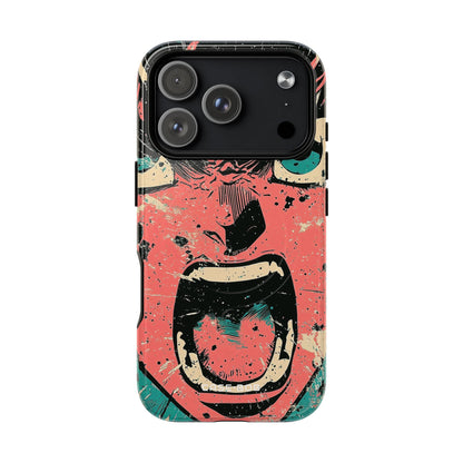 Screaming Face Pink iPhone 17 Pro Case - Tough+