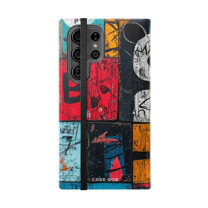 White Orb Graffiti - Samsung S23 Ultra Case - Wallet